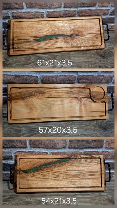 Дъски и плата  за рязане на мезета