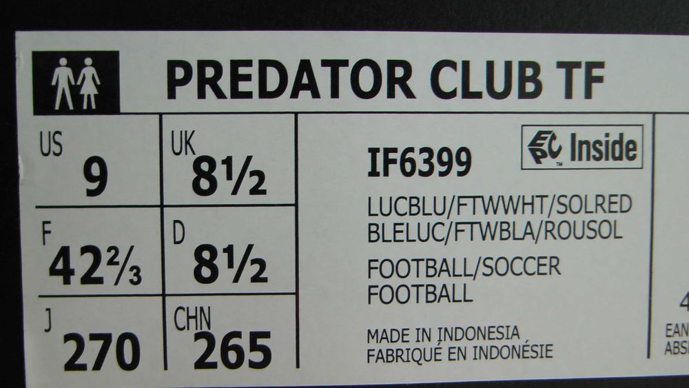 Ghete fotbal sintetic NOI Adidas Predator Club marimea 42,5