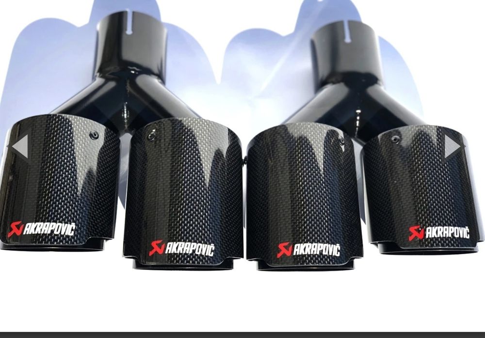 Ornament evacuare e90 akrapovic (stanga)