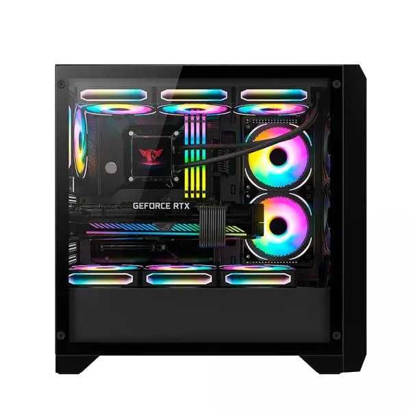 Huntkey CASE  GX750A black/white кейс компьютерный