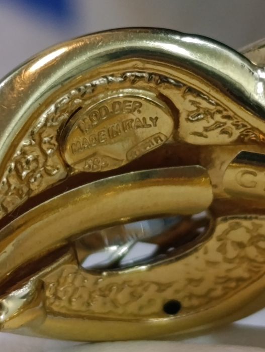 Итальянская золотая кольцо, Graziella Проба 585, вес 4,04гр,размер 19