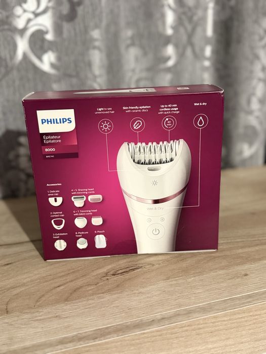 Philips Epilator 8000 cu 9 accesorii – Nou Sigilat