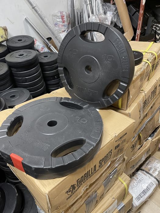 Discuri haltera 2x10 kg=20 kg. 10 kg+10 kg=20 kg noi cu grip maner