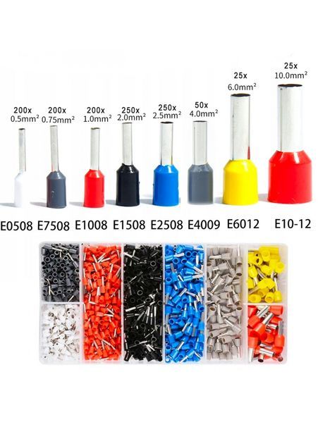 Комплект кримпващи клещи + 1200 кабелни обувки