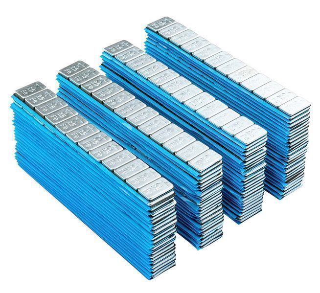 Кутия със самозалепващи се противотежести 2.5 гр. - 100 ленти - 12 бр.