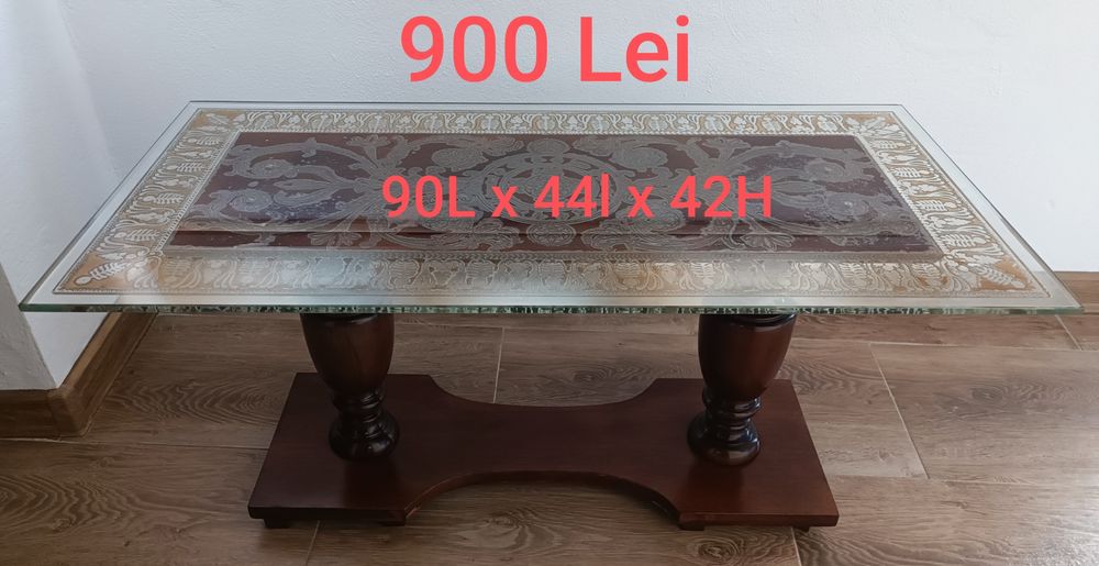 Masa / Masuta pentru cafea / Gheridon~ Lemn Masiv Sculptat ~