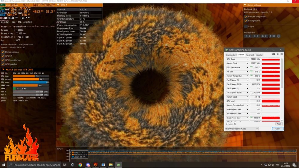 RTX 3080 Rog Strix 10gb