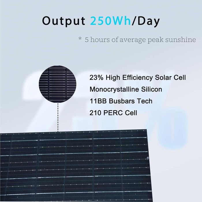 XINPUGUANG 50W 12v Гъвкав соларен панел, монокристален, 102,5х25х0,3см