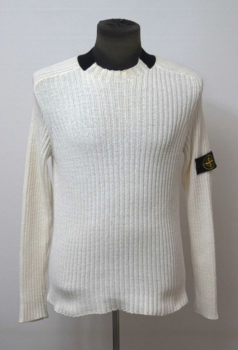 Pulover Stone Island alb marimea M