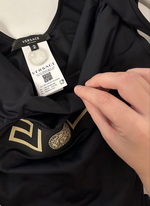 costum de baie versace original intreg S