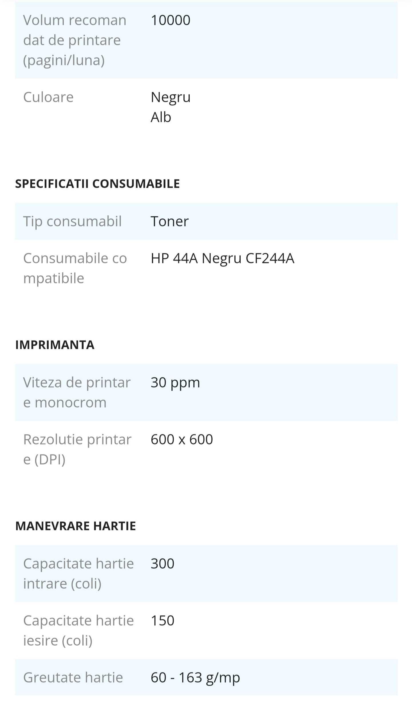 Imprimanta HP Laser Jet PRO MFP M28W