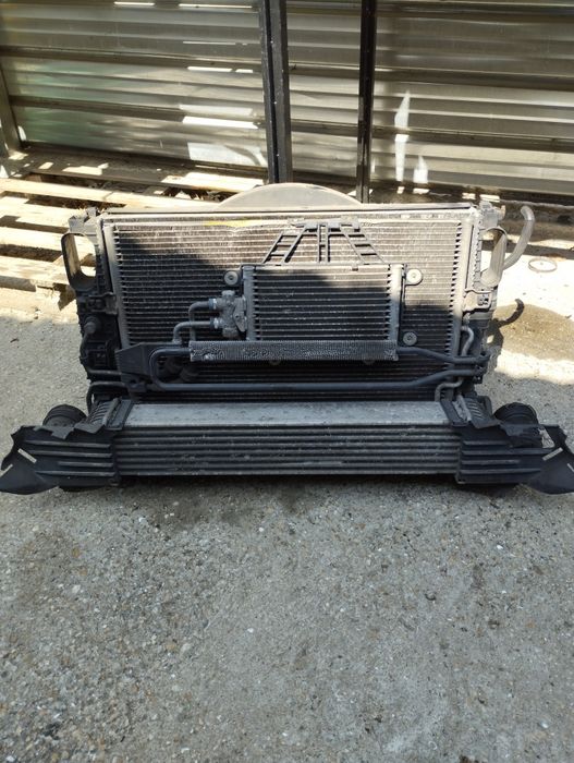 W211 К-т Радиатор с перка за охлаждане и интеркулер за Мерцедес Е-клас