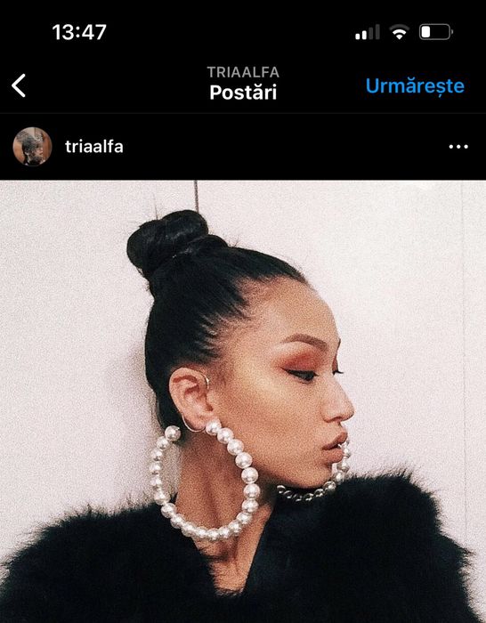 Cercei tria alfa,purtate de 2 ori