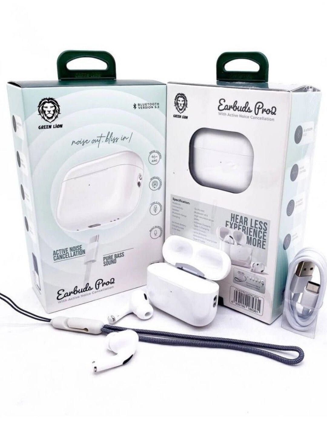 Green Lion Earbuds Pro 2 ANC — AirPods Pro 2 ANC с шумоподавлением!