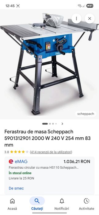 Vând 2 circulare scheppach