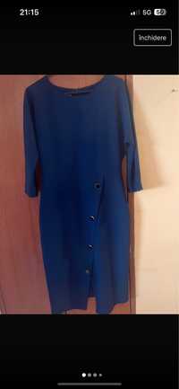 Rochie office bleumarin