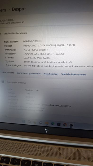 Laptop HP Elitebook 850 G7