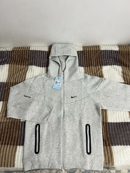 Tech fleece nike nocta серый цвет