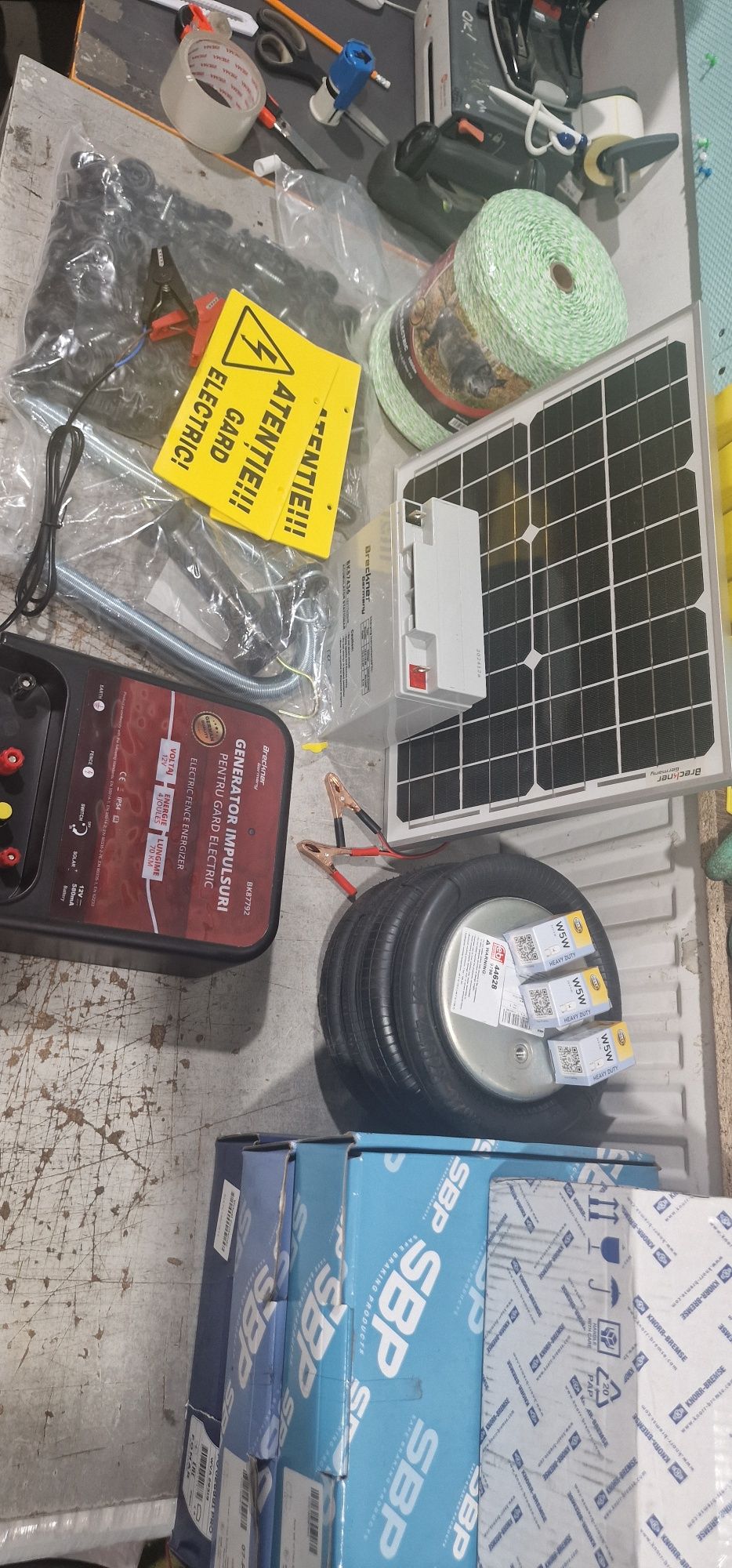 Sistem gard Electric complet panou acumulator aparat 4 joule 70 km pre