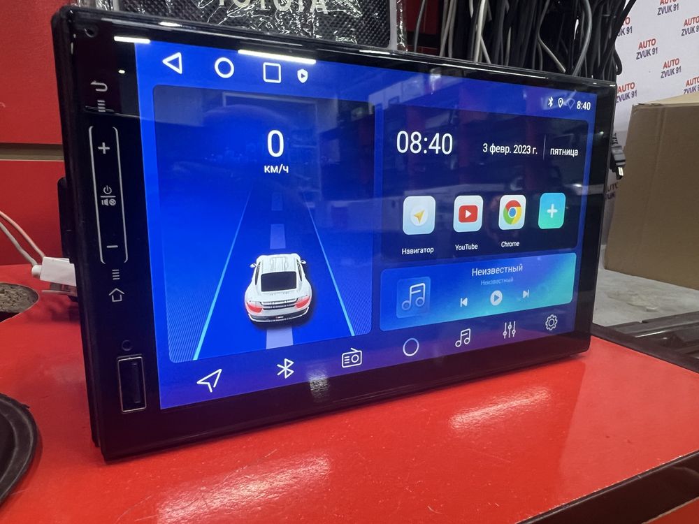 2дин Андроид магнитола 7»дюйм магнитафон с IPS CarPlay Память 2гб 32гб