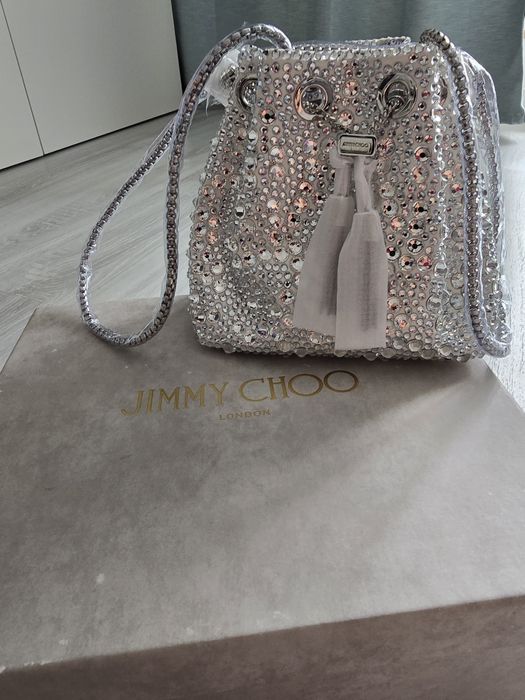 Poșetă Jimmy Choo, nouă, vine cu săculeț și cutie