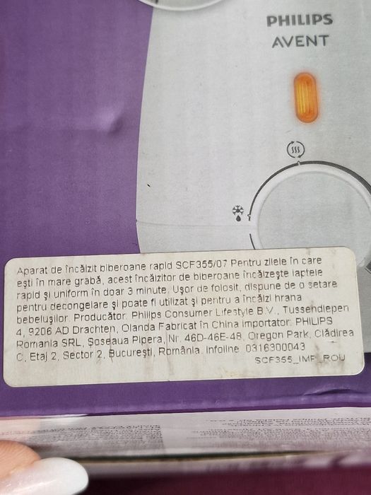 Aparat de încălzit biberoane Philips Avent