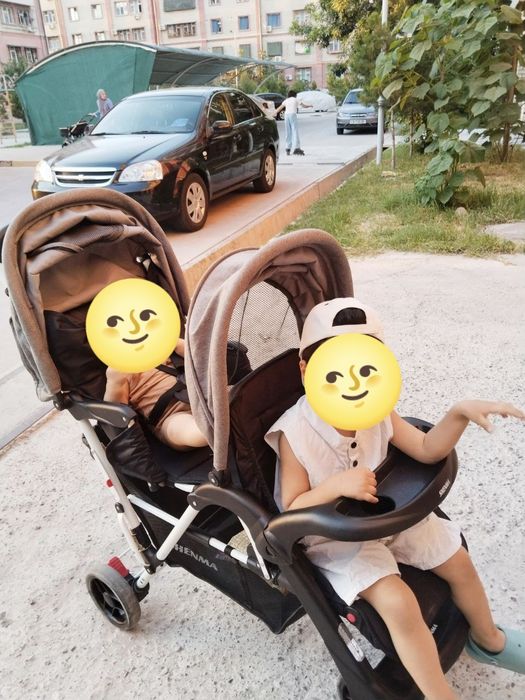 Эгизаклар учун трансформер коляска