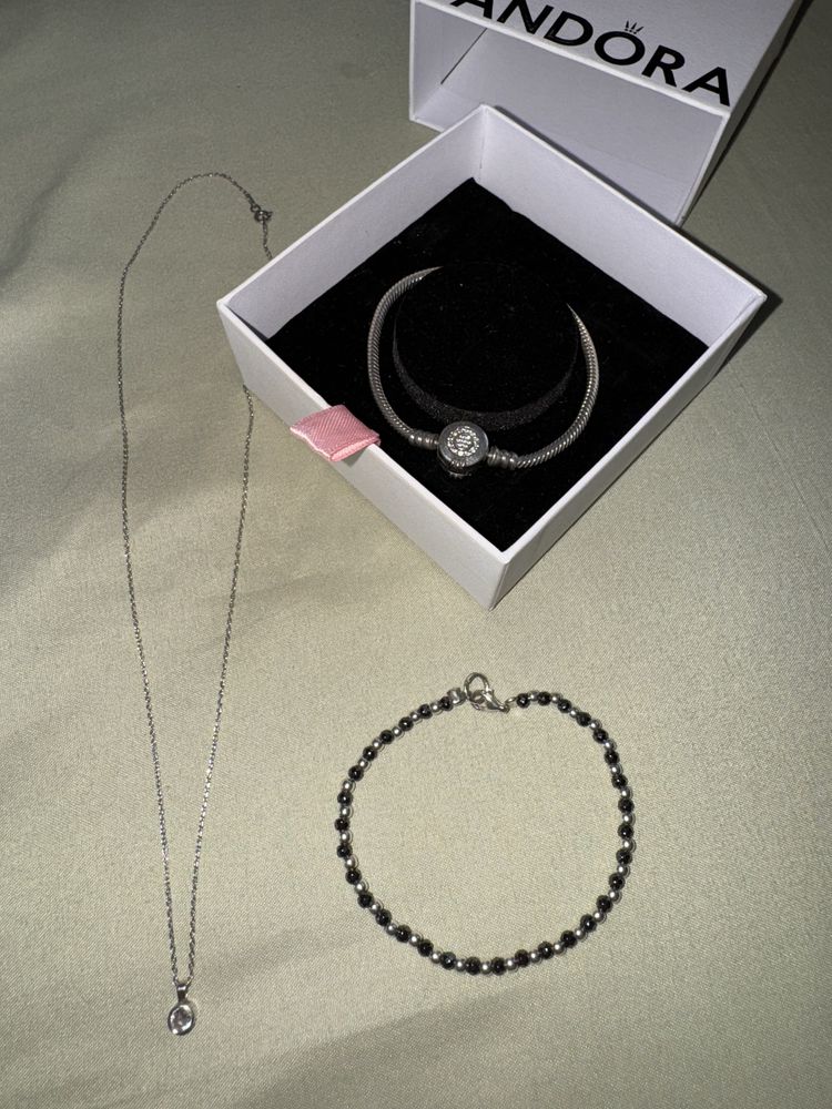 Set bratara pandora + lant si bratara din argint