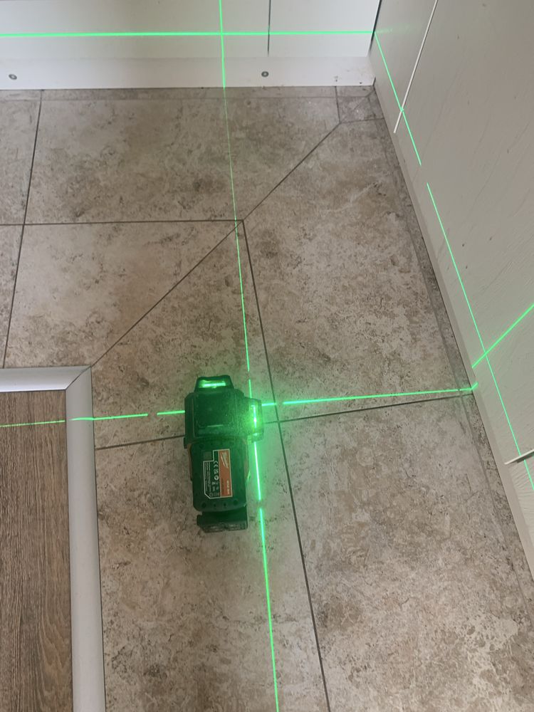 Milwaukee M12 3PL/ лазерен нивел зелена линия 360 градуса