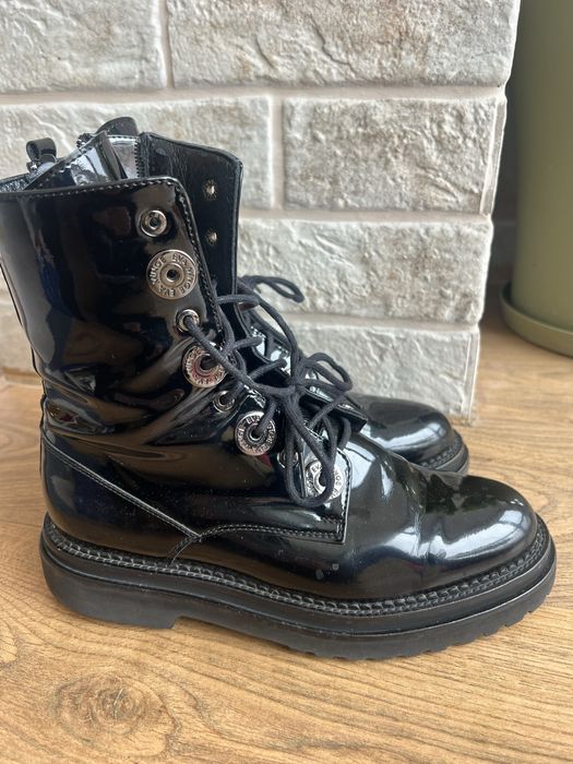 Боти Eva Minge черни лак