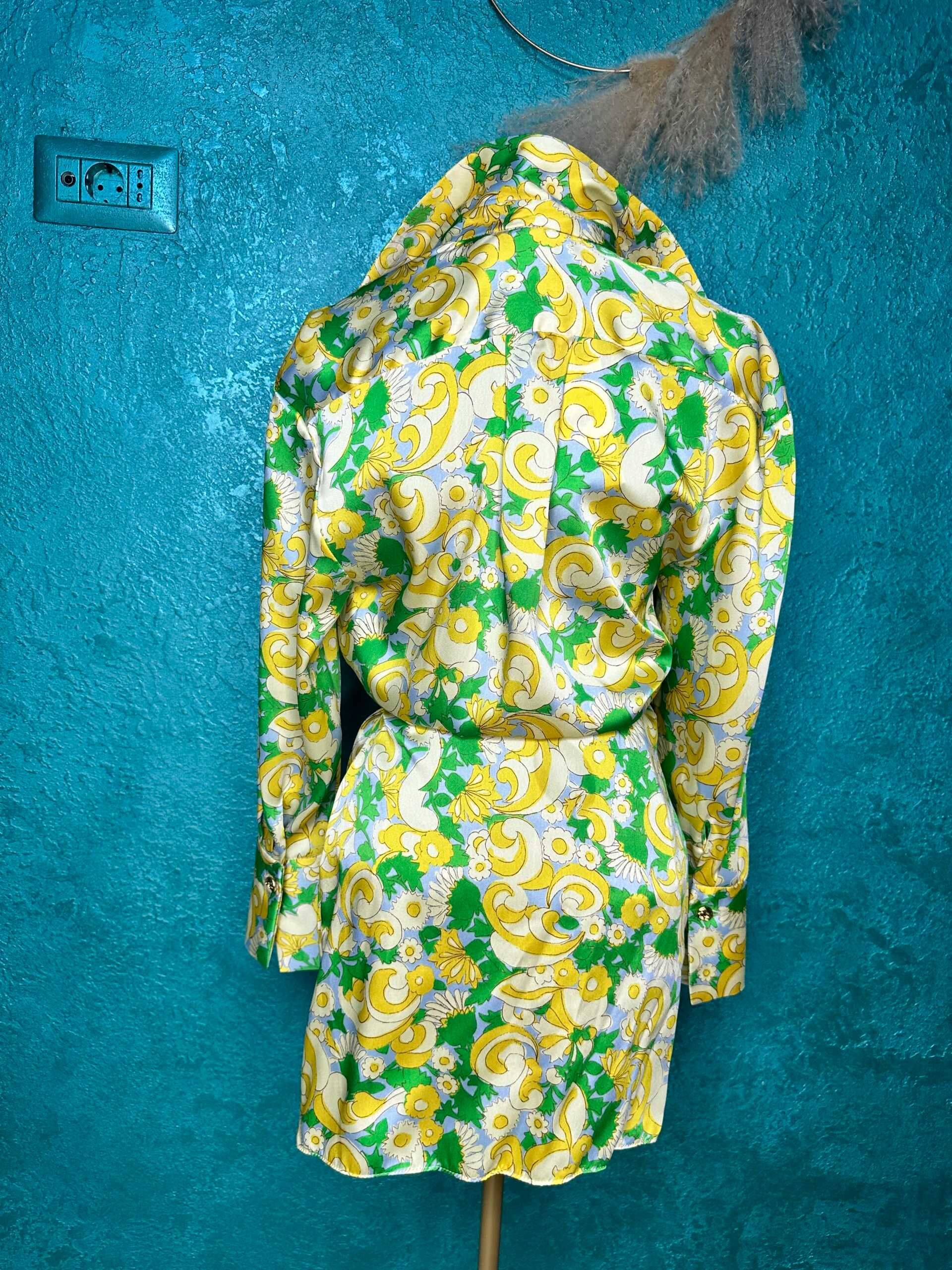 Rochie Zara, mărimea XS, nouă cu etichetă, culori verde cu galben