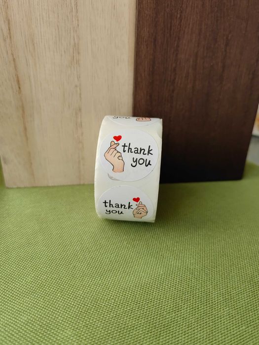 Стикери Thank you, Handmade with love, празни