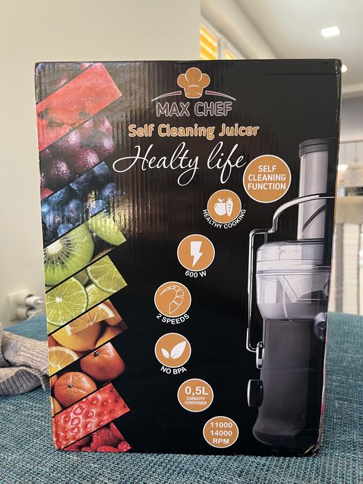 Самопочистваща сокоизтисквачка Max shef
