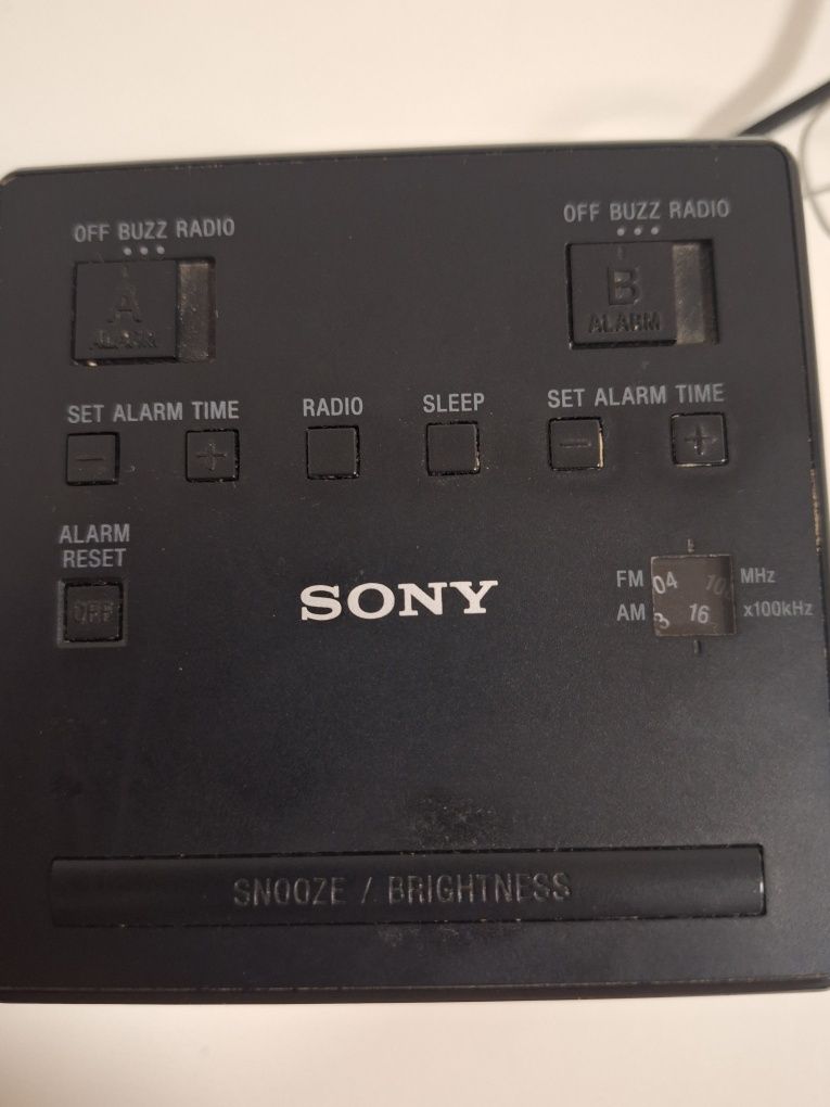Radio cu ceas SONY, negru,,,