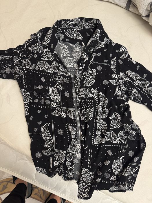 Мъжка черна риза S размер