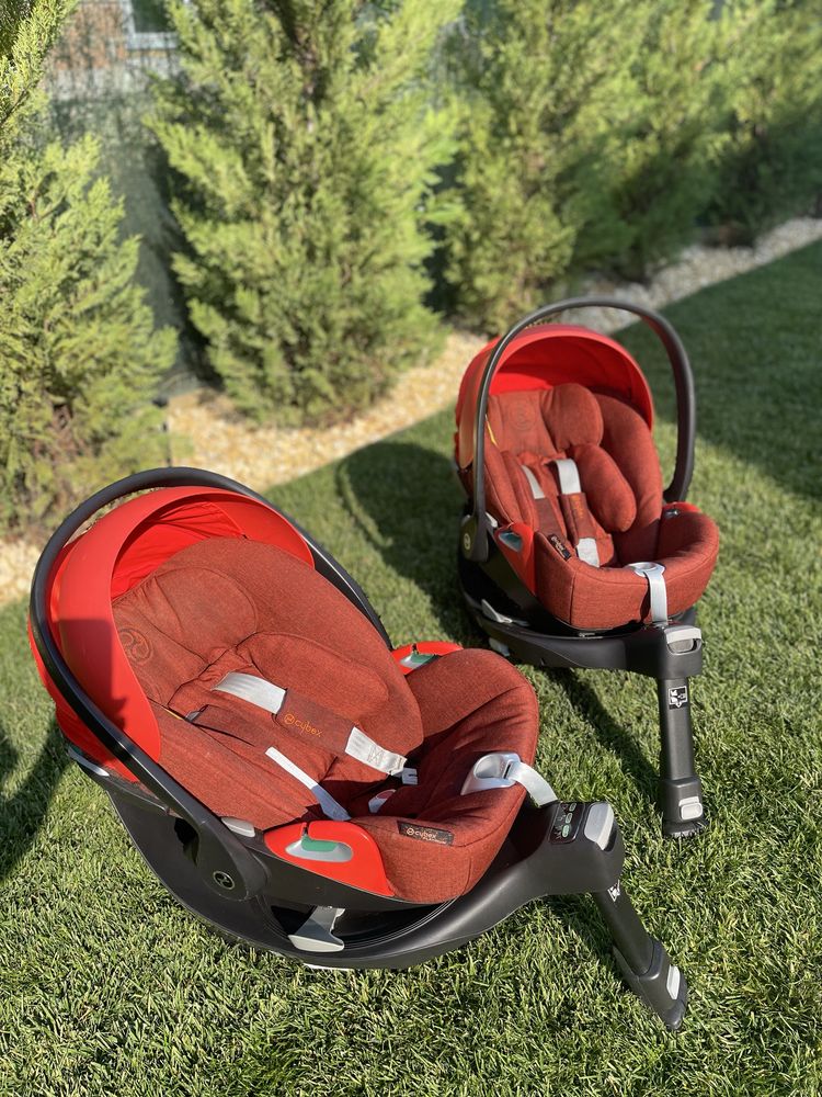 Scoica/scaun auto Cybex + baza Z2 isofix- (0-24 luni) - 2 seturi disp.