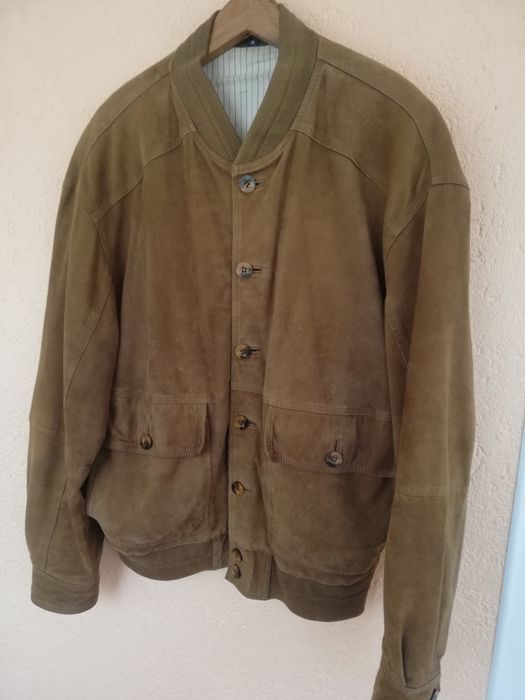 Geaca piele întoarsă bărbati Vinci M-L