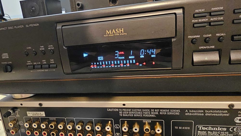 Cd player Technics SL-PS740 Class AA cu vumetru telecomanda video test