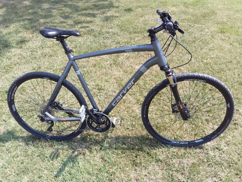 Bicicleta trekking 28 inch Carver Sonic 150 barbateasca 3X10 viteze