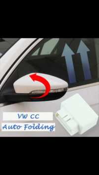 activare fold mirrors vw passat si cc din cheie,rabatare oglinzi cheie