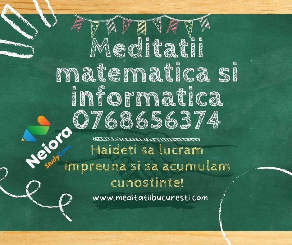 Meditatii Mate,INFO-150 lei