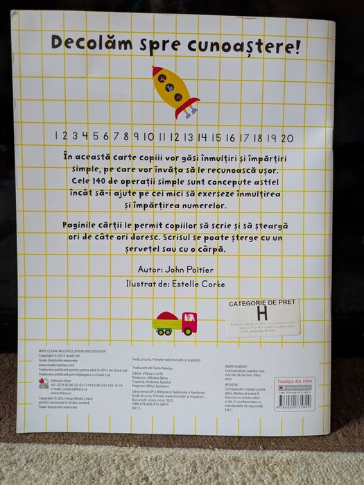 Invat sa scriu - Primele mele inmultiri si impartiri