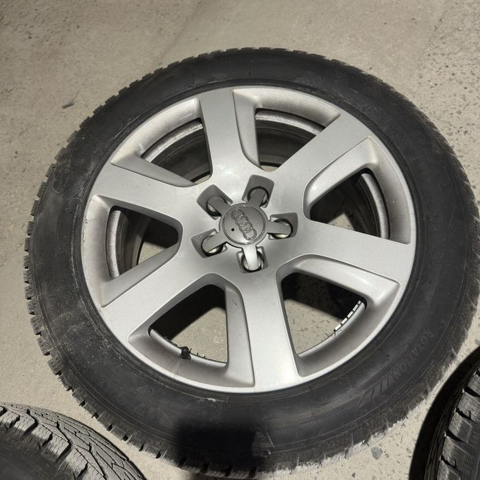 Джанти с нови зимни гуми на 100км 5х112 17 AUDI