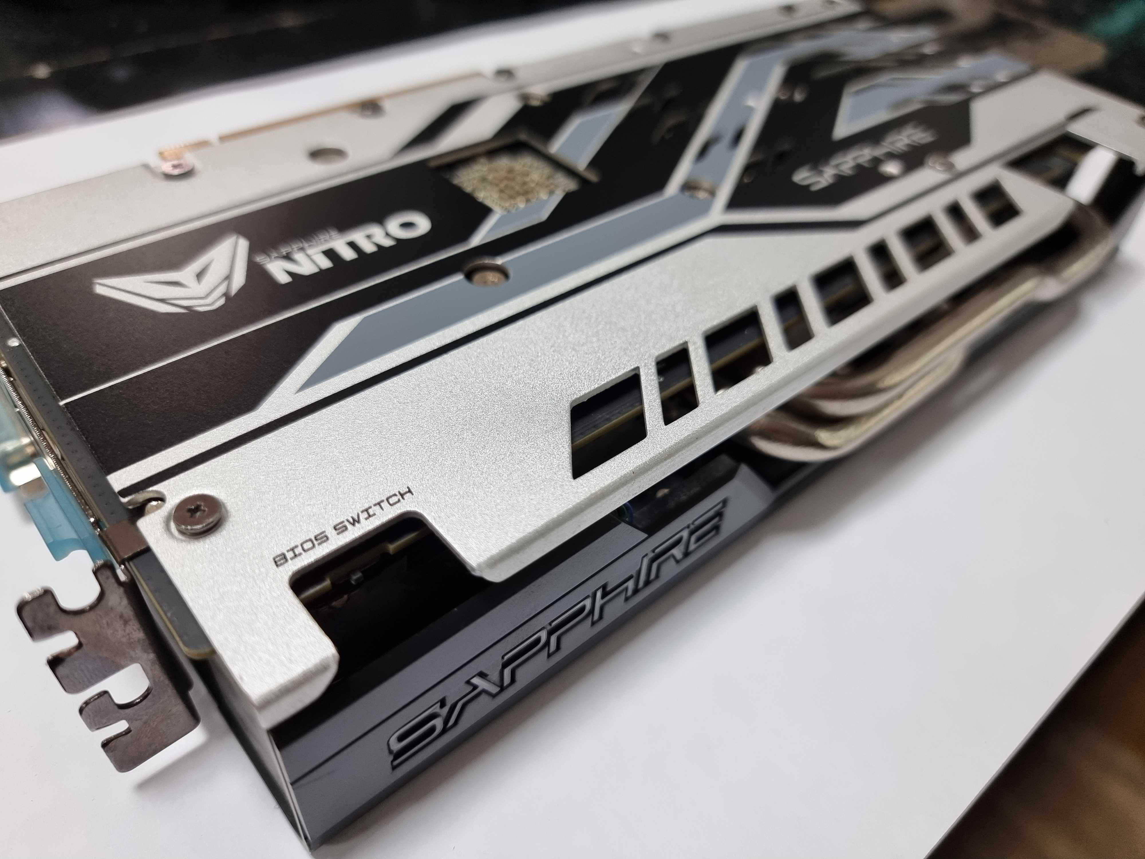 Топ исполнение SAPPHIRE NITRO+ RX-580 Dual Bios OC 4096MB 256bit