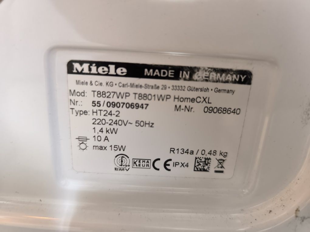Сушилня Miele T 8801 WP HomeCXL - 7кг. Термопомпа. Клас А+