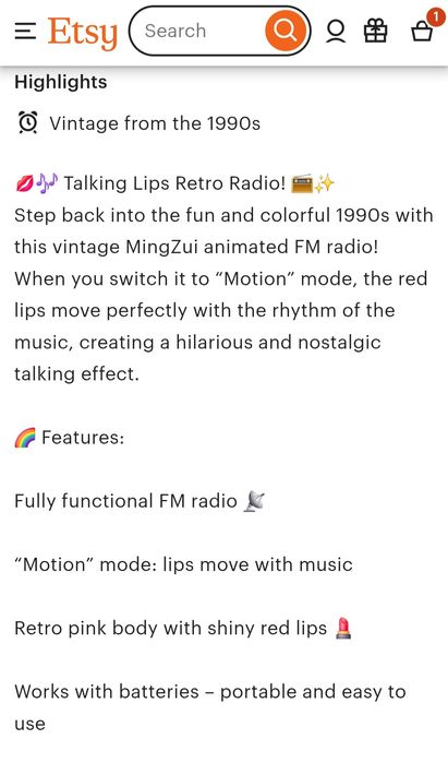 Radio scan WF-2148 L , cu buze mișcătoare, FM-BAND
Radio vorbitor din