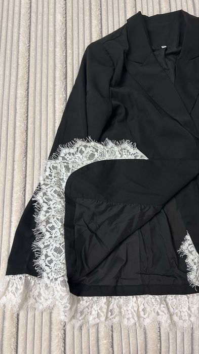 Платье-пиджак черный