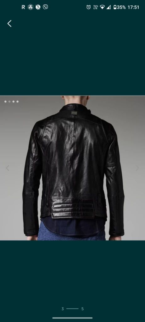 GStar Raw Chopper Leather Jacket кожено яке G-Star

Цената и
