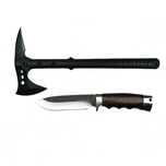 Set Topor Pirate Skull, 39 cm si Cutit Bohemian Blade, 23 cm