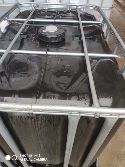 Mini- ibc 600 l albe , negre gură mare igienizate corbu cta transport
